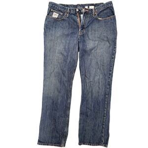 Cinch Jeans Mens 38x32 Blue Denim Medium Wash Relaxed Fit Western Cowboy quality